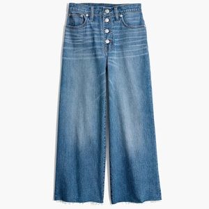 Madewell Wide Leg Crop Button Front Edition 25T tall